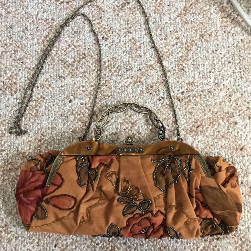 Vintage inspired Ins beaded handbag